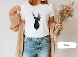 Santa's Reindeers Shirt with Deer Names, Reindeer Shirt, Reindeer Names, Reindeer Names Shirt, Santa Shirts, Merry Christmas Tee, Ho Ho Ho