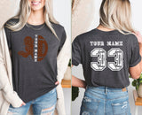 Custom Football, Custom Name Shirt, Personalized Sports, Customizable Shirts, Girls Football, Football Party, Football Tshirts, Football Tee