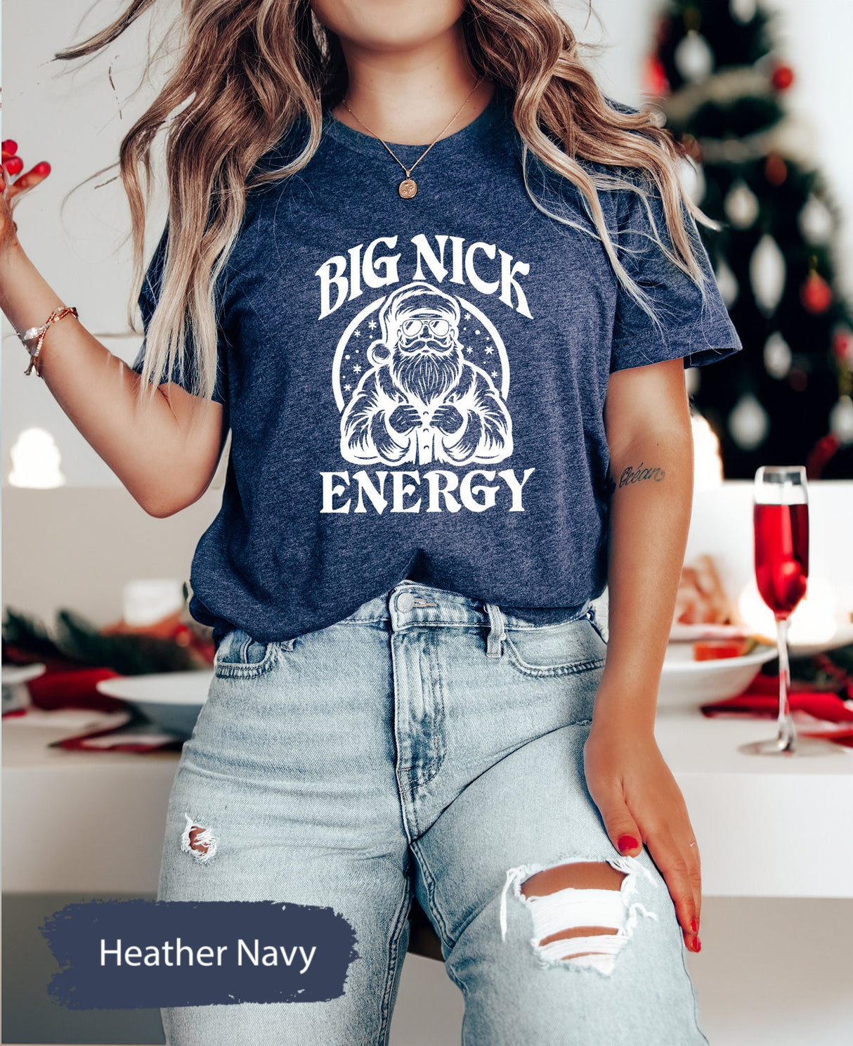 Christmas TShirts, Big Nick Energy Shirt, Funny Christmas Shirt, Funny Christmas Gift, Xmas Shirts, Funny Holiday Shirt, Christmas Party Tee