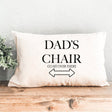 Funny Dad Pillow, Funny Husband Pillow, Fathers Day Gift, Funny Dad Gift, Dads Chair Pillow, Dad Pillow Case, Personalize Dad Pillow - Arria Home