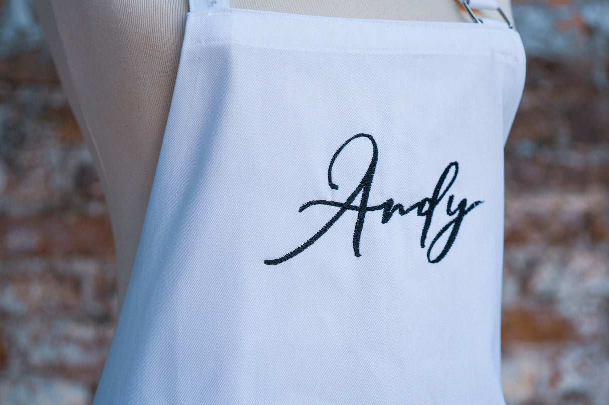 Embroidered Custom Apron, Personalized Apron, Customized Apron, Cute Apron, Kitchen Apron, Christmas Apron, Cooking Apron, Personalized Gift - Arria Home