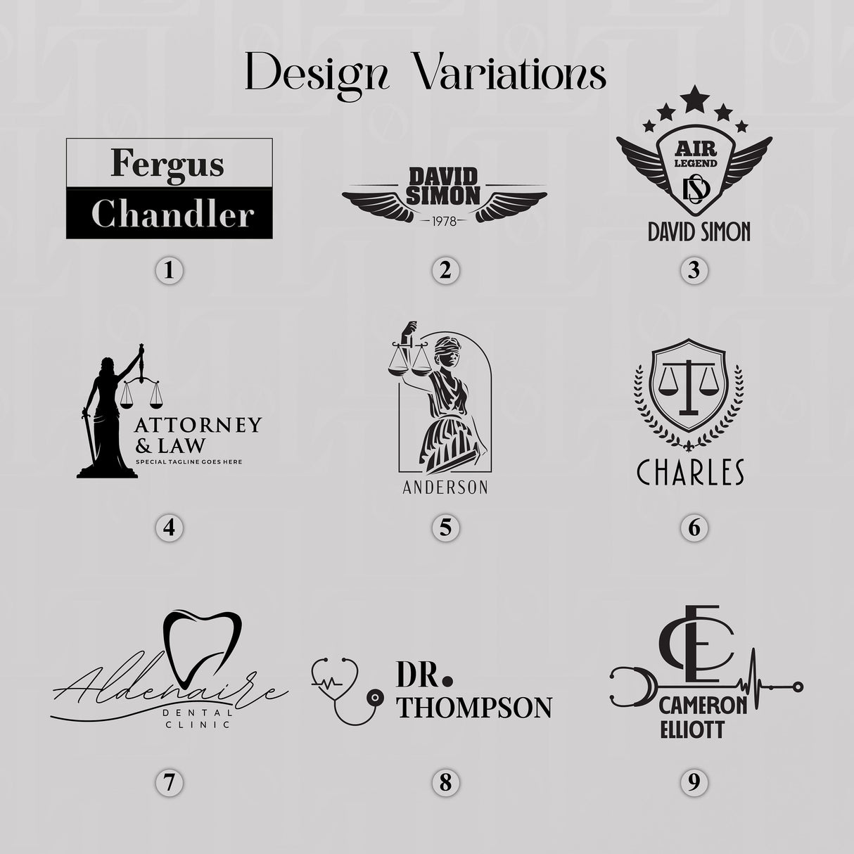 a bunch of logos for different businesses