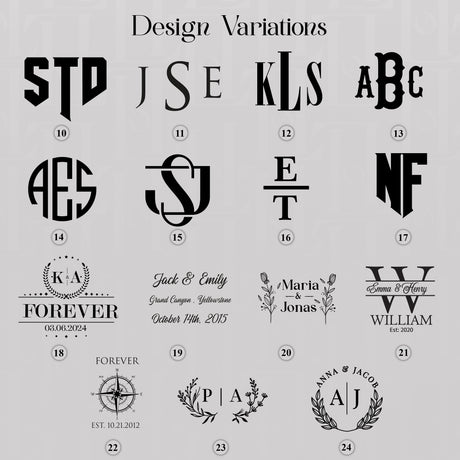 a bunch of different type of logos