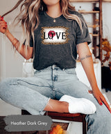 Valentines Gifts, Love Tshirt, Leopard Valentines, Kiss T Shirt, Matching Couple Tees, Valentines Shirt, Couple Gifts, Valentines Tee