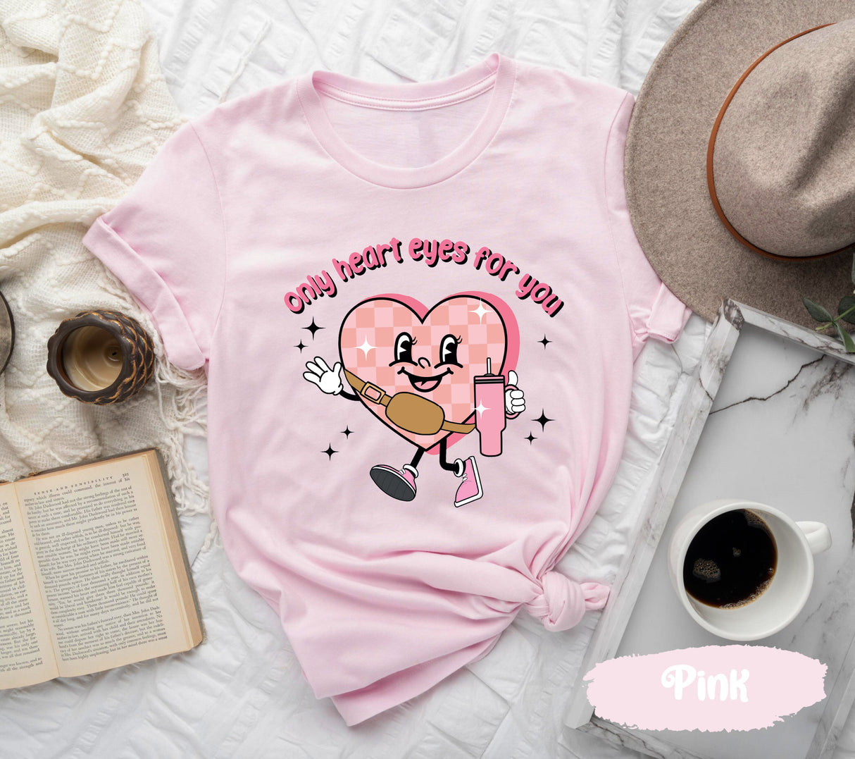 Only Heart Eyes For You Tshirt for Valentines Day, Cute Womens Shirt, Lover Tshirts, Couple Gifts, Valentines Shirts, Matching Couple Tees