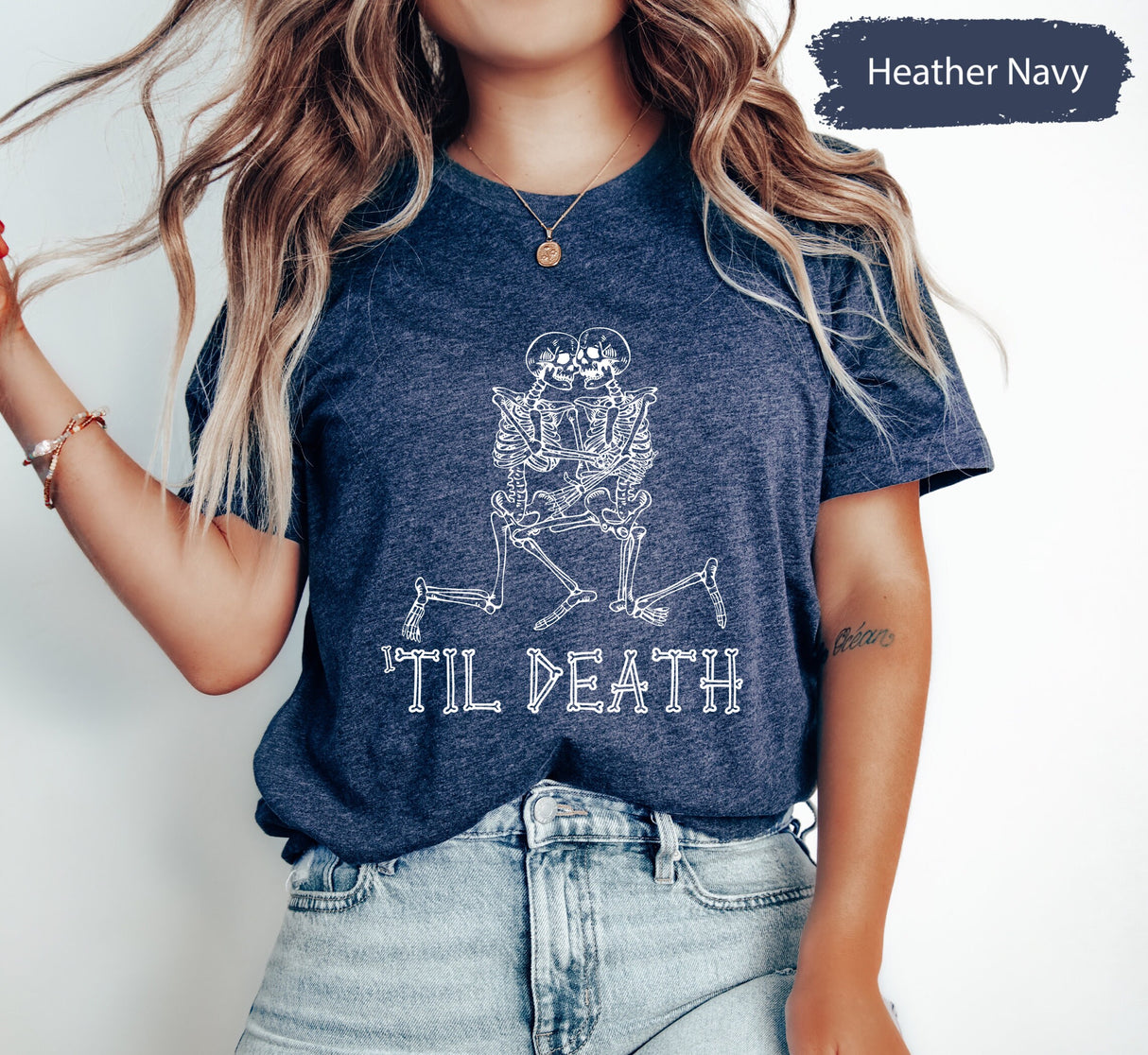 Til Death Tshirt, Valentines Day, Skeleton Love Tee, Lover Shirt, Valentines Gifts, Valentines Shirts, Boy Valentines Tee, Skeleton Tshirts