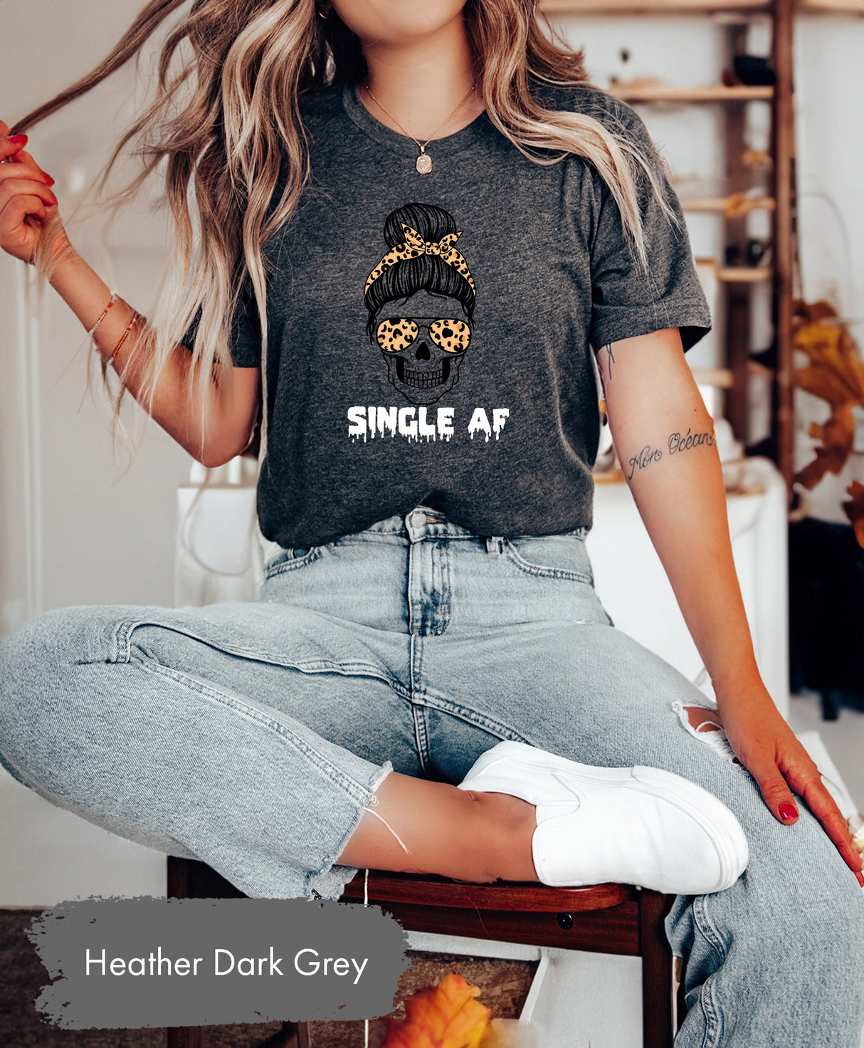 Single AF Skull Tshirt for Valentines Day, Leopard Valentines, Valentines Shirt, Lover Tshirts, Single Valentines, Alone Shirts, Love Tee