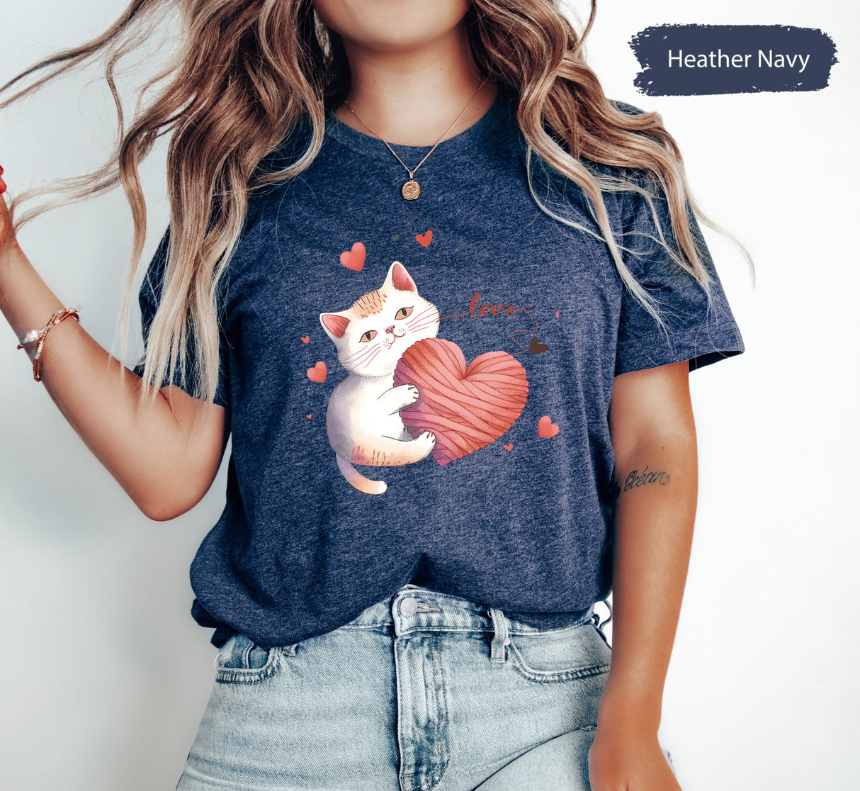 Cat Holding Heart Valentines Day Lover Tshirt, Cute Womens Shirts, Cat Shirt Women, Kids Valentines, Cat Mom Shirt, Cat Lover Tshirt