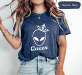 Matching Couple Tees for Valentines Day, Alien Love Tee, King Queen Shirt, Valentines Shirts, Couple Gifts, Lover Tshirt, Couple Tshirts