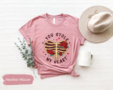 You Stole My Heart Shirt, Valentines Day, Matching Couple Tees, Boy Valentines, Lover Tshirt, Valentines Shirt, Valentines Shirts