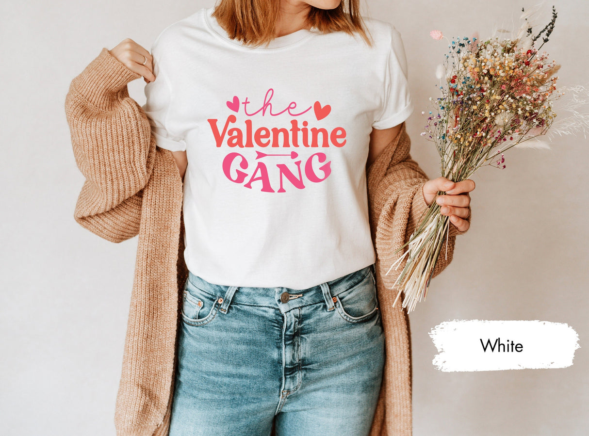 The Valentine Gang Shirt for Valentines Day, Matching Couple Tees, Couple Gifts, Valentines Shirt, Lover Tshirt, Gift for Her, Couple Shirts