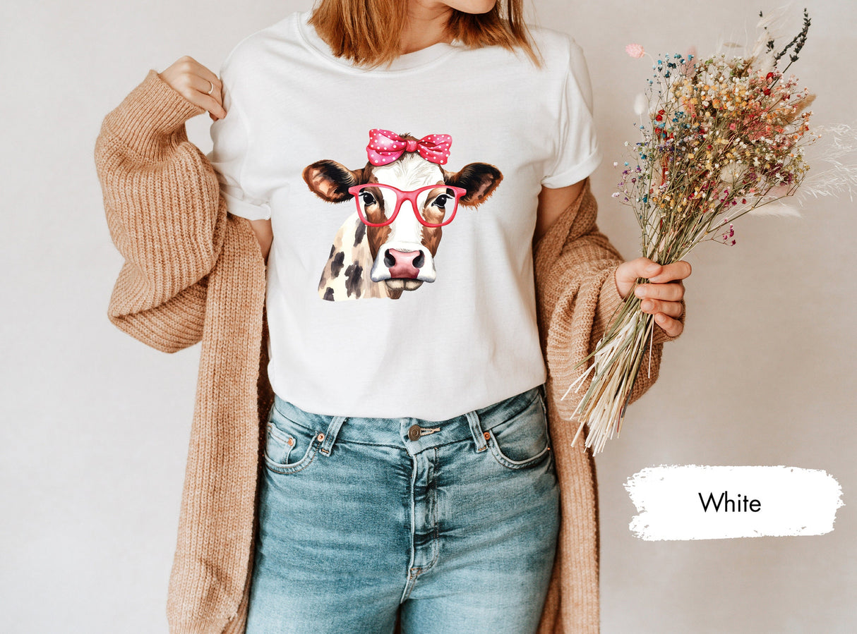 Cow Girl Shirts, Cowgirl Tshirt, Gift for Farmer, Farmer Tshirts, Cow T-Shirt, Cowboy Tee, Matching Couple Tees, Cute Womens Shirt, Love Tee