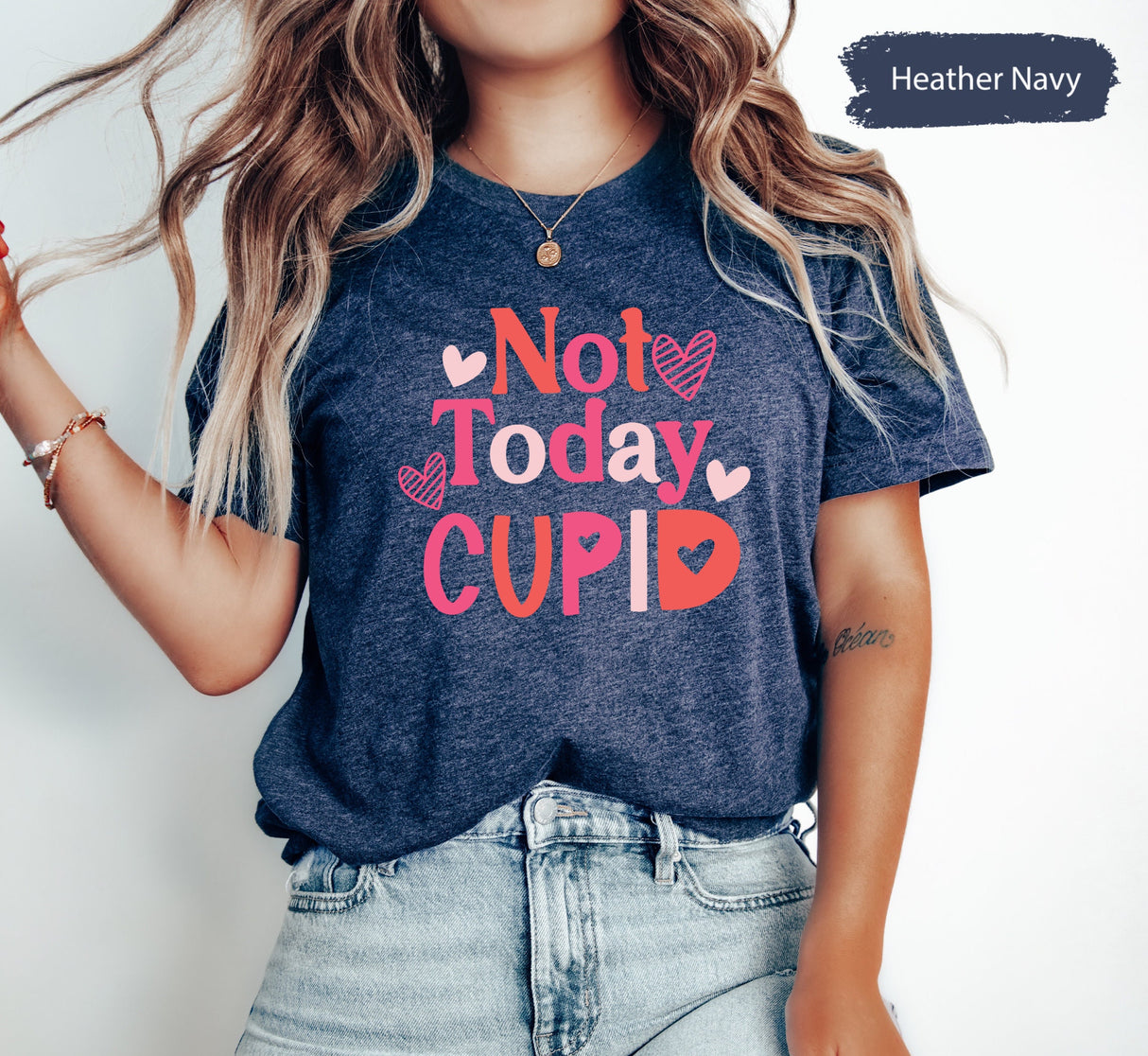 Not Today Cupid Tee for Valentines Day, Cupid Tshirt, Valentines Shirt, Not Today Tees, Couple Gifts, Gift for Her, Single Valentines