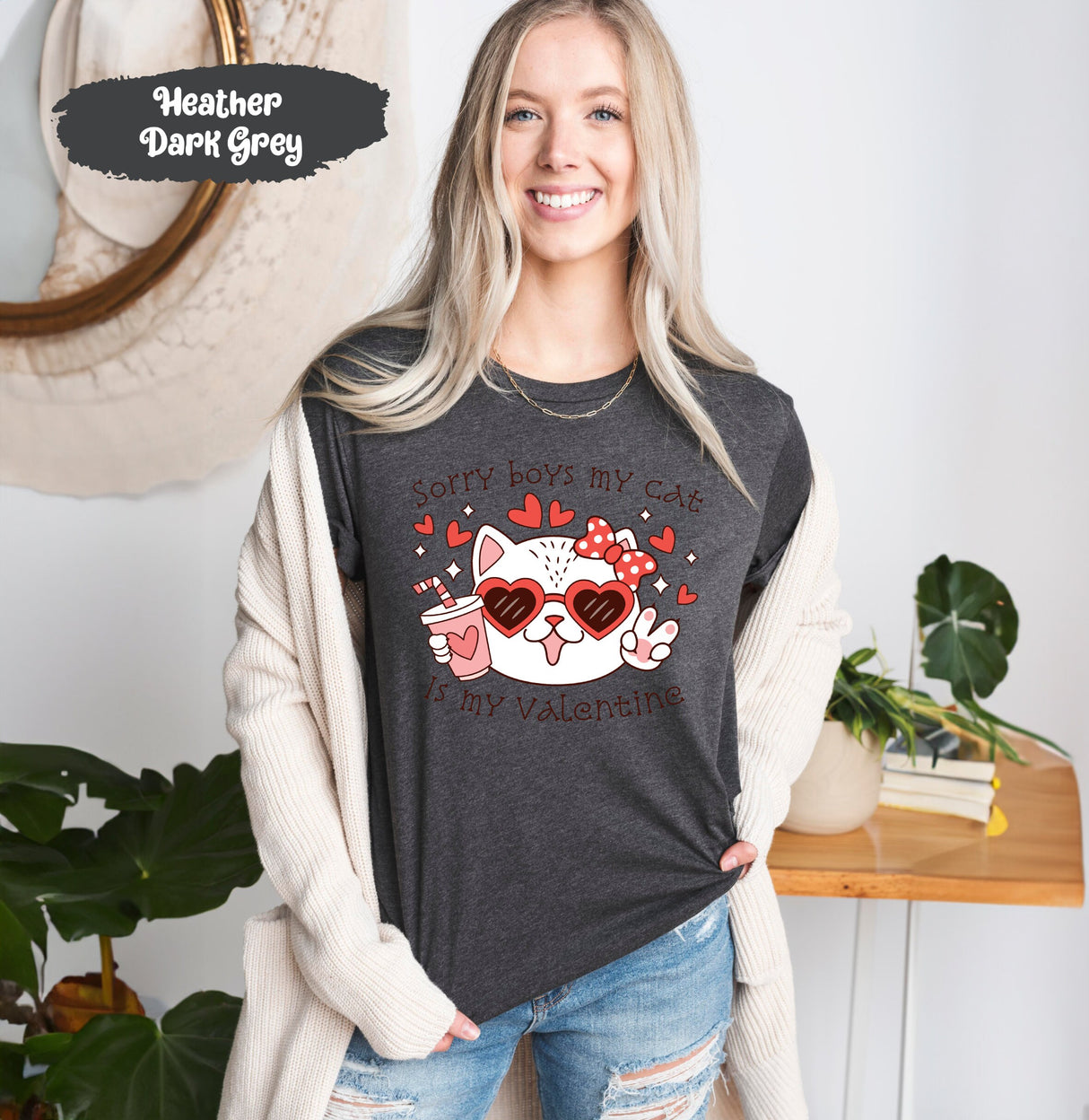 Sorry Boys My Cat Is My Valentine Tshirt, Animal Lover Tee, Cat Mom Shirts, Cat Lover Tshirts, Cat Shirt, Cats Valentines, Kids Valentines