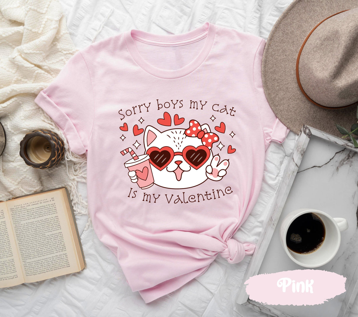 Sorry Boys My Cat Is My Valentine Tshirt, Animal Lover Tee, Cat Mom Shirts, Cat Lover Tshirts, Cat Shirt, Cats Valentines, Kids Valentines