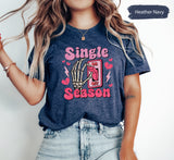 Single Season Tshirt for Valentines Day, Skeleton Hand Tee, On Off Shirts, Valentines Shirt, Skeleton Tshirts, Valentines Gifts, Lover Tee