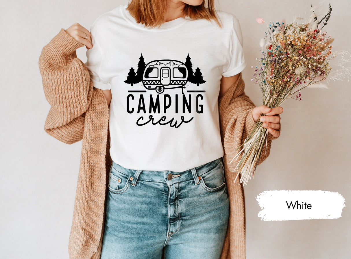 Camping Crew Tshirts, Camping Shirts, Gift for Camp, Nature Lover Tshirt, Camp Shirt, Traveling Crew Tees, Camp Crew Tee, Van Trip Gifts