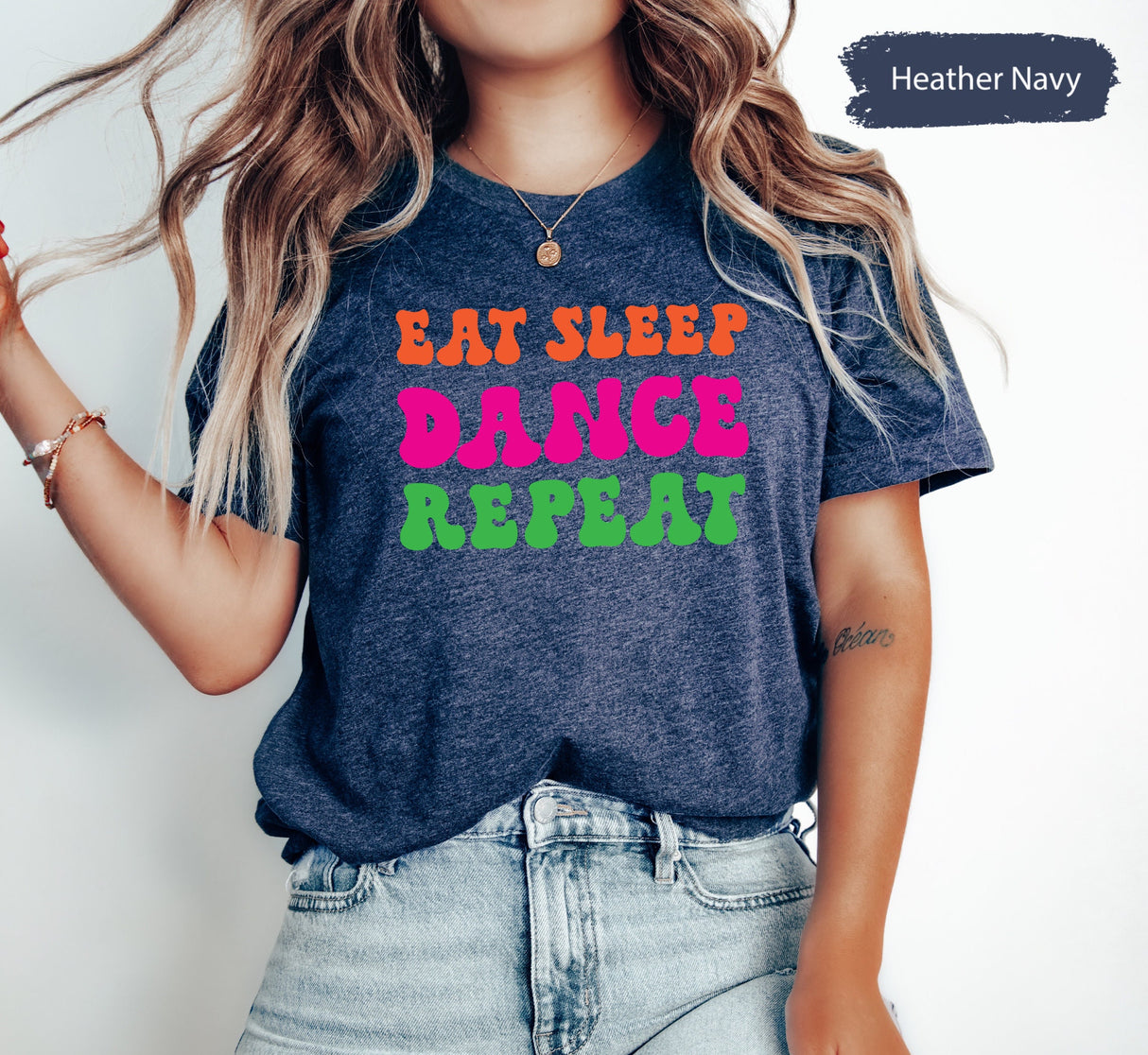 Eat Sleep Dance Repeat Tshirt, Dancer Tshirts, Dance Team Shirt, Dance Team Name Tees, Gift for Dancer, Dance Gifts, Eat Sleep Repeat Tee