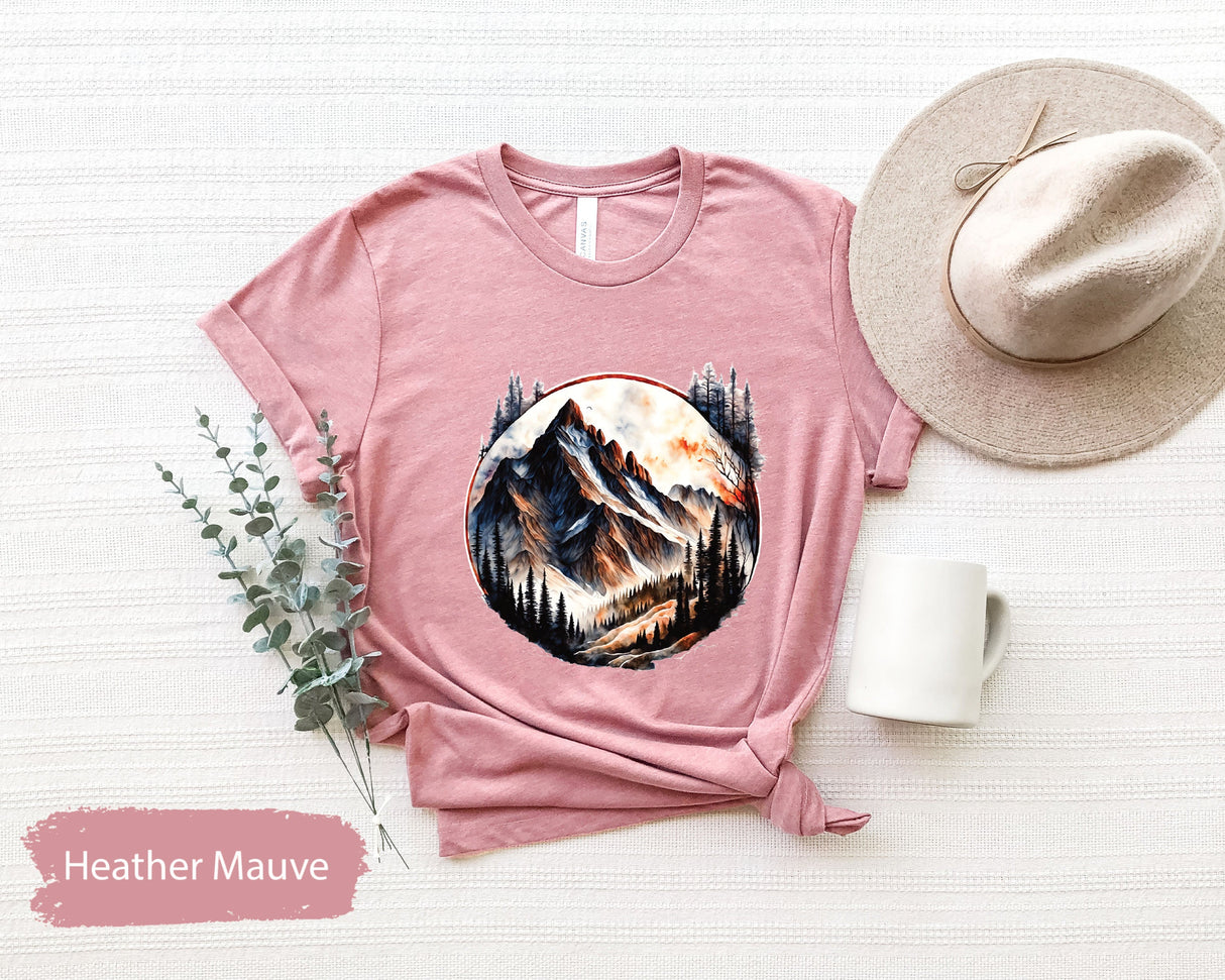 Mountain T-Shirt, Nature Tshirt, Nature Lover Gifts, Camping Shirt, Camper Shirts, Gift for Camping, Mountain Lover Tees, Good View Tee