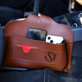 Personalized Gift for Car Guy, Leather Car Organizer, Sun Glasses Holder, Car Phone Holder, Car Storage Leather Bag, Persoalize Gift for Men - Arria Home