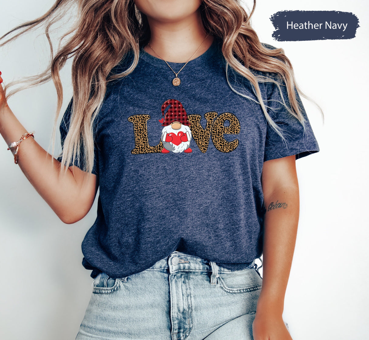 Gnome Love Tshirt for Valentines Day, Lover Tshirts, Kids Valentines, Gift for Her, Valentines Shirt, Valentines Shirts, Gnome T Shirt