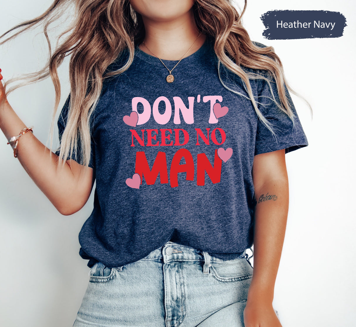 Dont Need No Man Tee for Valentines Day, Valentines Shirts, Gift for Her, Lesbian Valentines, Couple Gifts, Queer Valentines, Couple Tshirts