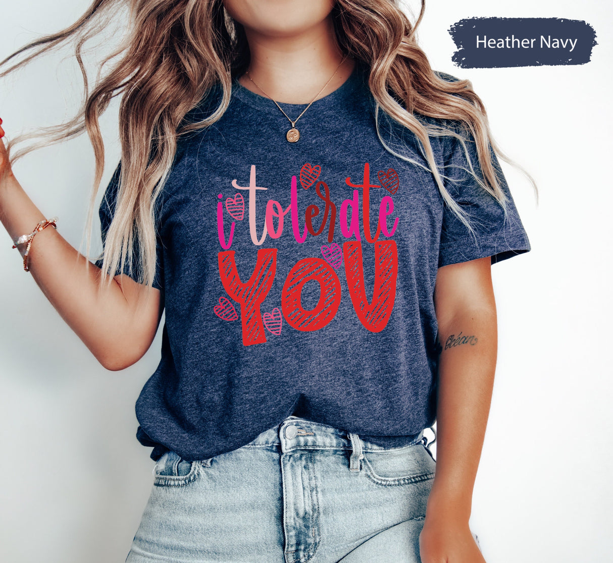 I Tolerate You Shirt, Valentines Gifts, Couple Tshirts, Lover Tshirt, Funny Valentines, Gift for Her, Gifts for Boyfriend, Valentines Shirts