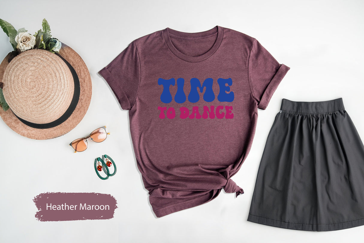 Time To Dance Tshirt, Dance Team Tees, Custom Dance Shirt, Gift for Dancers, Dance School Tee, Dancer Shirts, Dance Tshirts, Dance T Shirt