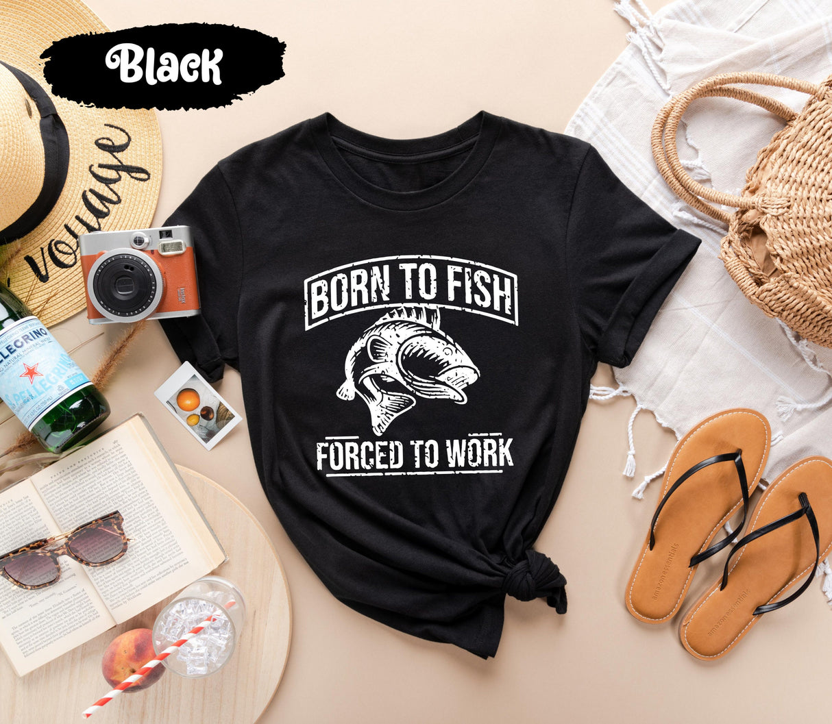 Born To Fish Shirt, Fishing Shirts, Hunting Tshirt, Forced to Work Tees, Hunt Tshirts, Fish Tee, Sea T-Shirt, River T Shirt, Camping Tees