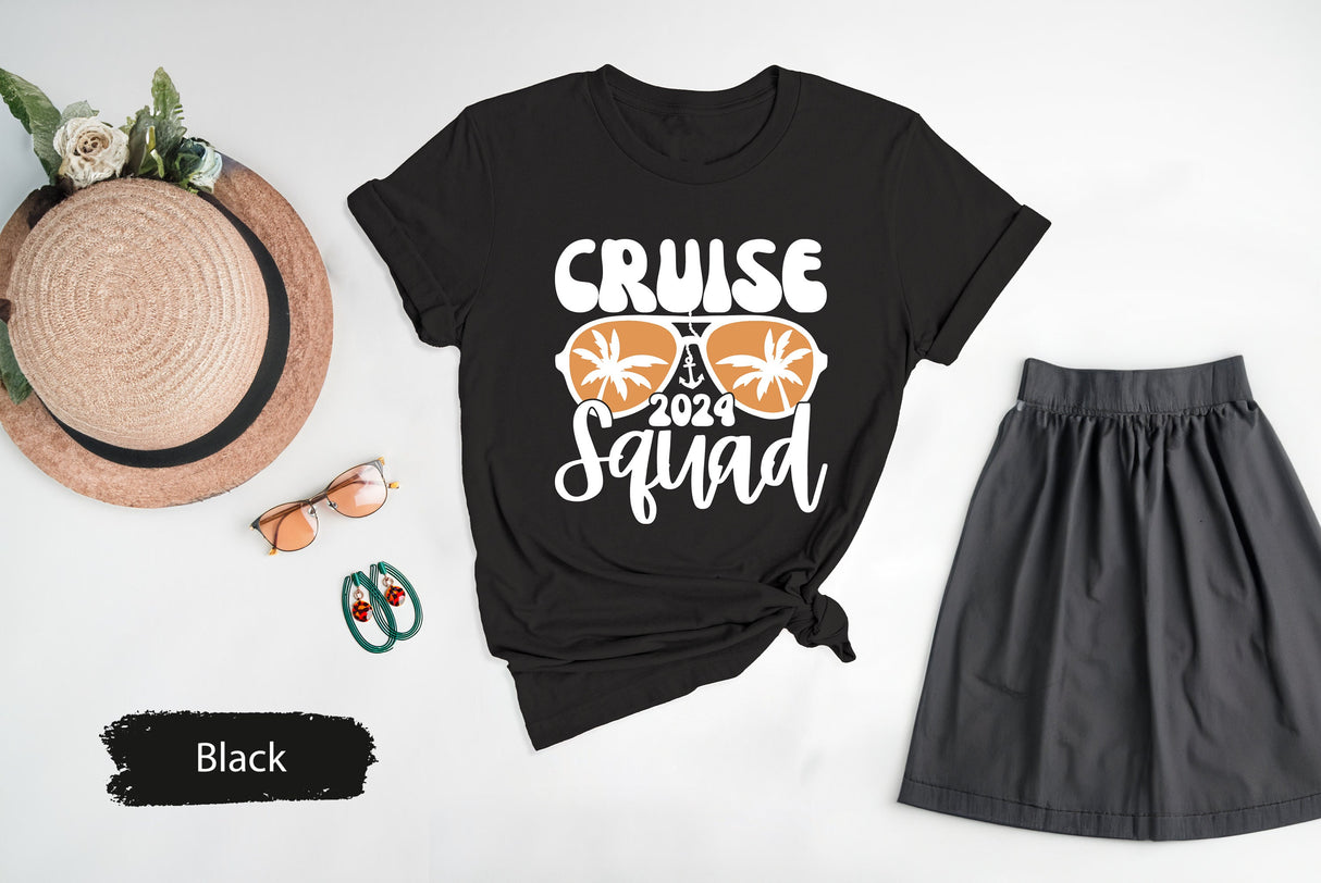 Cruise Squad 2024 Tshirt, Cruise Trip Tshirts, Group Holiday Shirts, Gift for Cruise Team, Cruise Gifts, Holiday Team Shirt, 2024 Cruise Tee