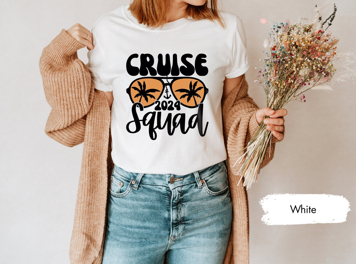 Cruise Squad 2024 Tshirt, Cruise Trip Tshirts, Group Holiday Shirts, Gift for Cruise Team, Cruise Gifts, Holiday Team Shirt, 2024 Cruise Tee