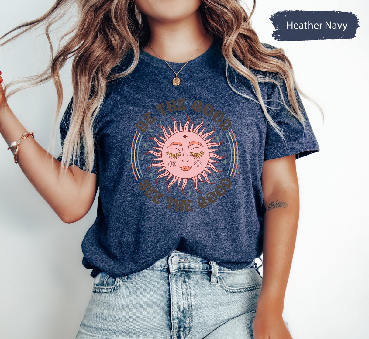 Be The Good See The Good Sun Tshirt, Inspirational Shirt, Be Good Shirts, Motivational Tshirts, Gift for Yoga, Meditation Gifts, Nature Tee