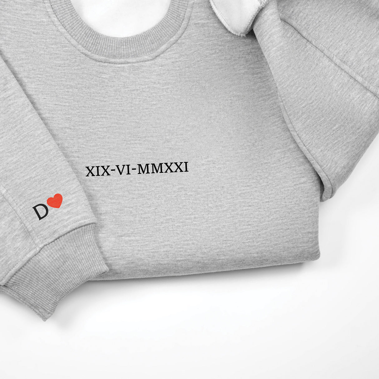 Personalized Roman Numeral Hoodie, Anniversary Gift, Custom Printed Sweatshirt, Long Distance Boyfriend Gifts, Personalized Matching Hoodies - Arria Home