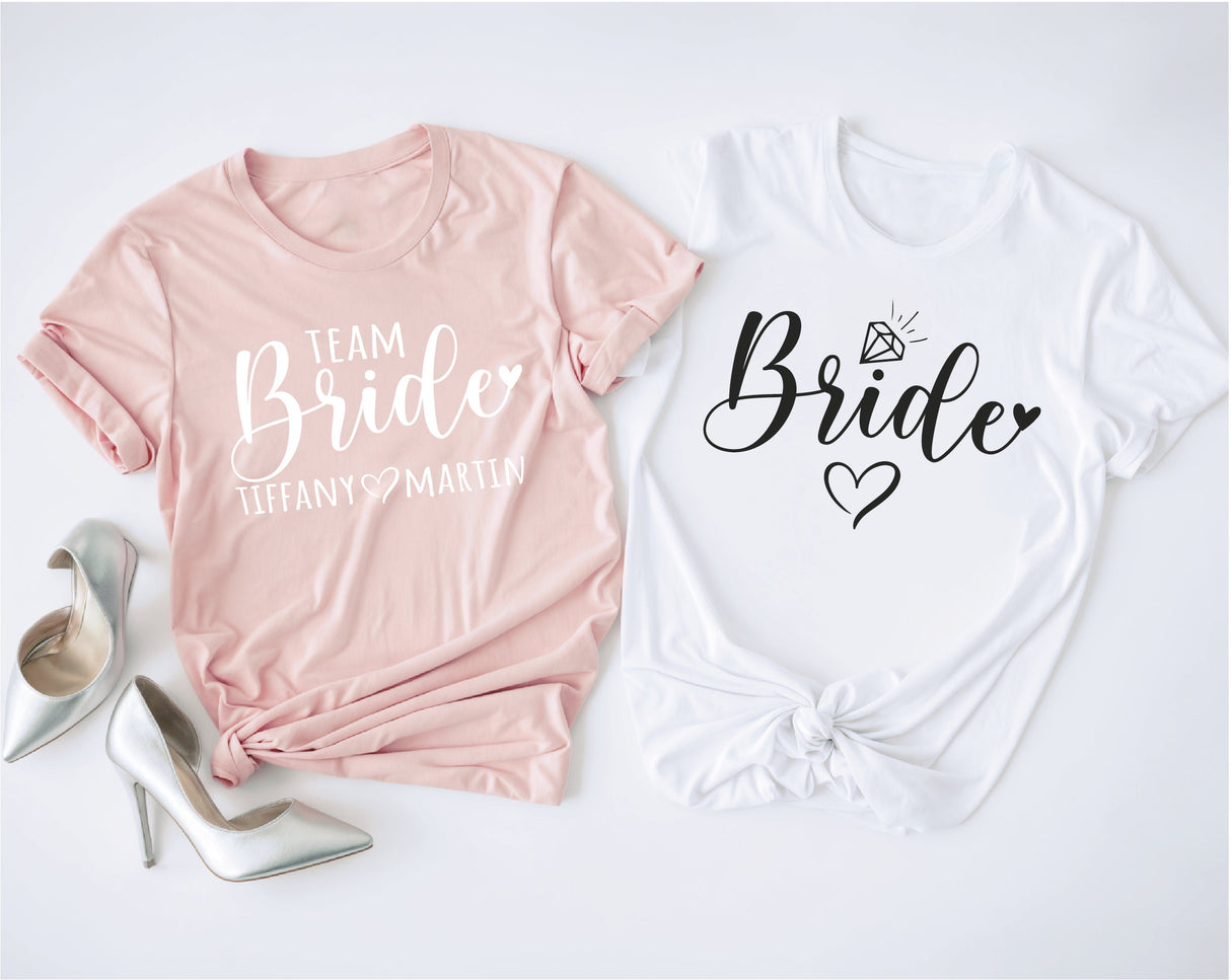 Team Bride Shirts, Bride Shirt, Bride Squad Tshirts, Hen Party T Shirts, Bachelorette Tees, Bridal Party T-Shirt, Wedding Party Tshirt