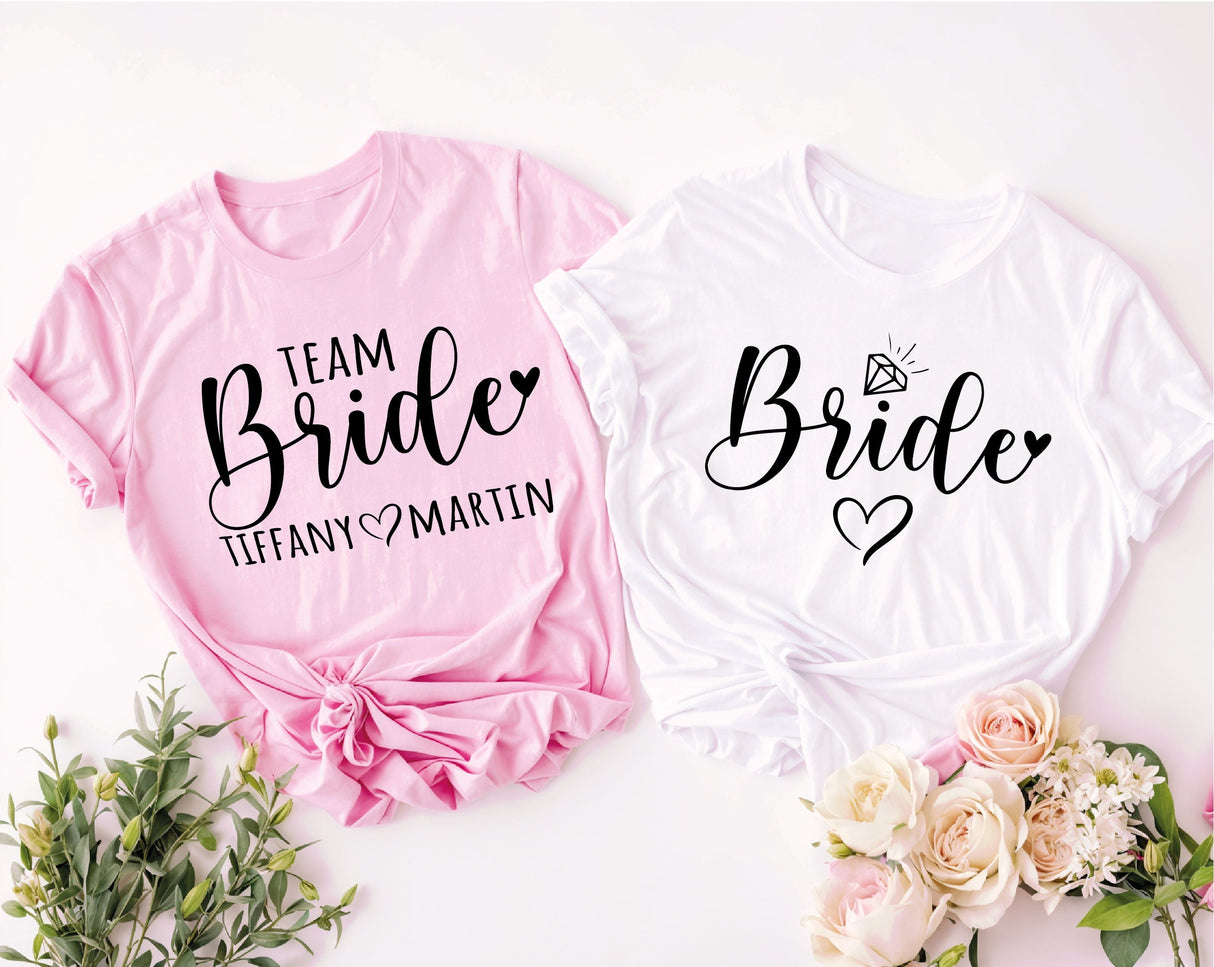 Team Bride Shirts, Bride Shirt, Bride Squad Tshirts, Hen Party T Shirts, Bachelorette Tees, Bridal Party T-Shirt, Wedding Party Tshirt