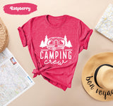 Camping Crew Tshirt, Van Trip Tshirts, Camper Shirt, Nature Lover Gifts, Gift for Camp, Hippie Shirts, Traveler Tee, Vacation Tees