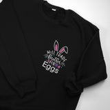 Custom Name Spring Hoodie, Bunny Design, Family Easter Outfit, Holiday Gift Idea, Easter Personalized Hoodie, Custom Easter Gifts, Easter - Arria Home