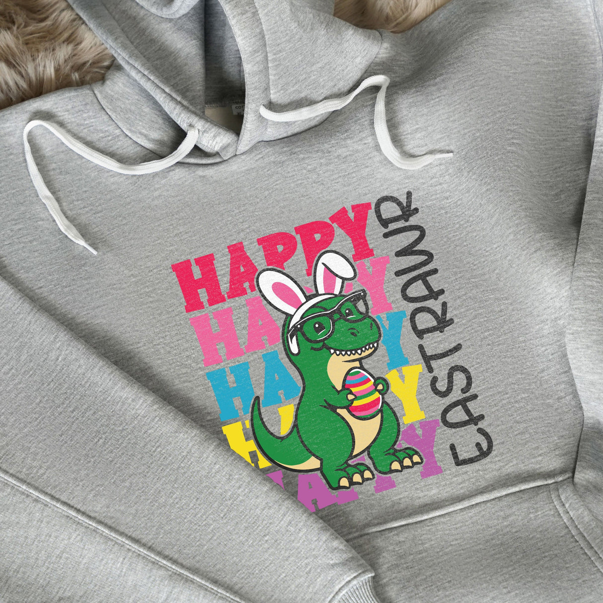 Hoppy Easter Personalized Hoodie, Custom Name Spring Sweatshirt, Bunny Design, Family Easter Outfit, Holiday Gift Idea, Custom Easter Gifts - Arria Home