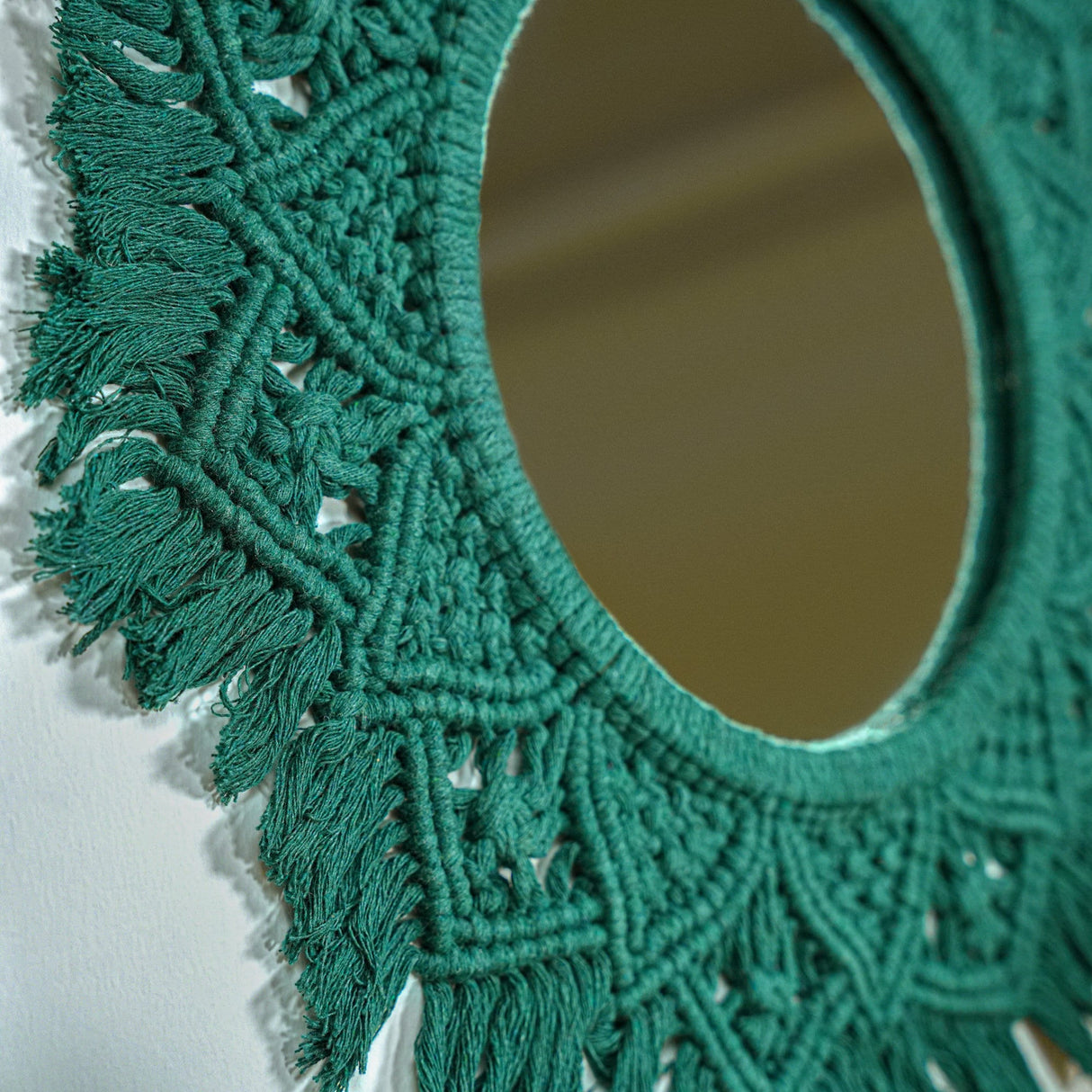 Boho Macrame Mirrors for Wall Decor, Living Room Art, Macrame Wall Hanging, Boho Room Decor, Decorative Mirrors, Home Decoration,Gift Ideas