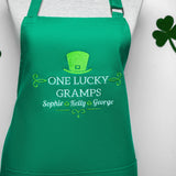 Personalized Lucky Charm Apron, St. Patrick's Day Cooking Apron, Irish Pub Apron, Irish Cooking Gifts, Custom Gifts, Apron with Pocket - Arria Home