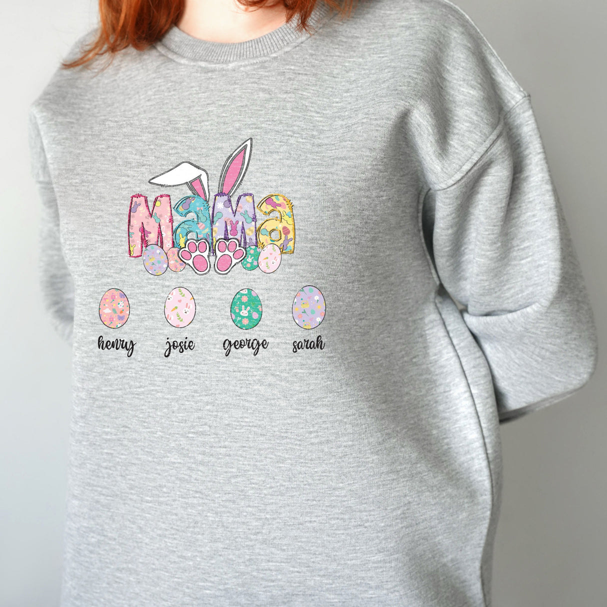 Personalized Easter Mom Hoodie, Easter Mom Gift Idea, Springtime Sweatshirt, Egg Hunt Outfit, Mama Gifts, Easter Hoodie, Holiday Gift Idea - Arria Home