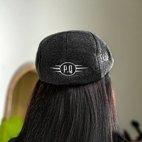 Custom Embroidered Wool Flat Cap, Unique Father's Day Gift, Dad Gift, Scottish Cap, Golf Dad Gifts, Custom Golf Lover Gift, Grandfather Gift - Arria Home