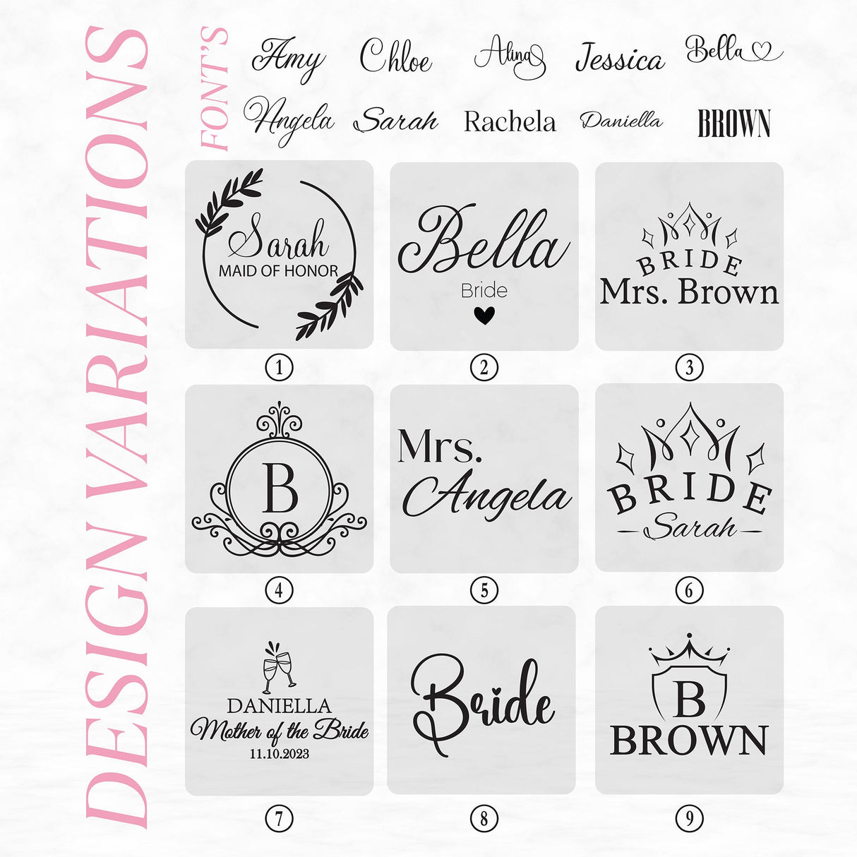 Personalized Bridesmaid Robes, Bridesmaid Proposal, Bridal Shower Gift, Bridal Party, Gift for Bride, Personalized Wedding Monogram Gift - Arria Home