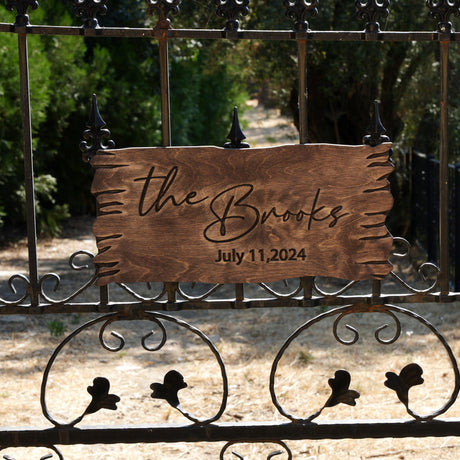 a sign on a gate that says the brothers