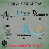 different design options for doctor/dentist t-shirts