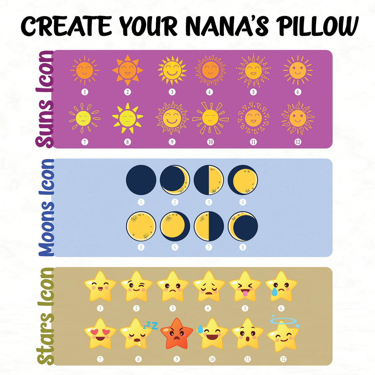 Nanas Little Sunshines Punch Needle Emboridered Pillow, Nana Mothers Day Gift, Personalized Grandkids Name Pillow Covers, Gift From GrandKid