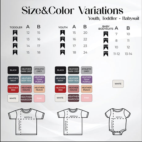 a picture of a t - shirt with different colors and sizes