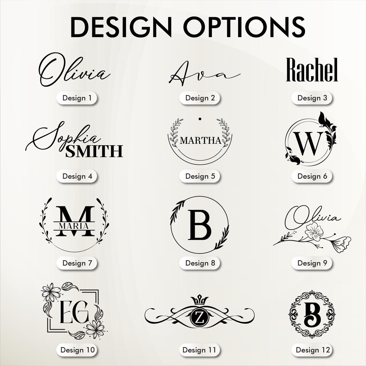 a bunch of different type of logos