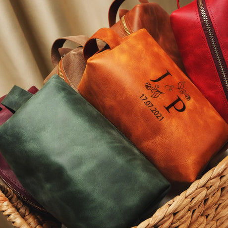 a basket filled with lots of different colored bags