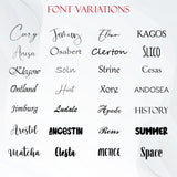 a bunch of different types of font on a white background